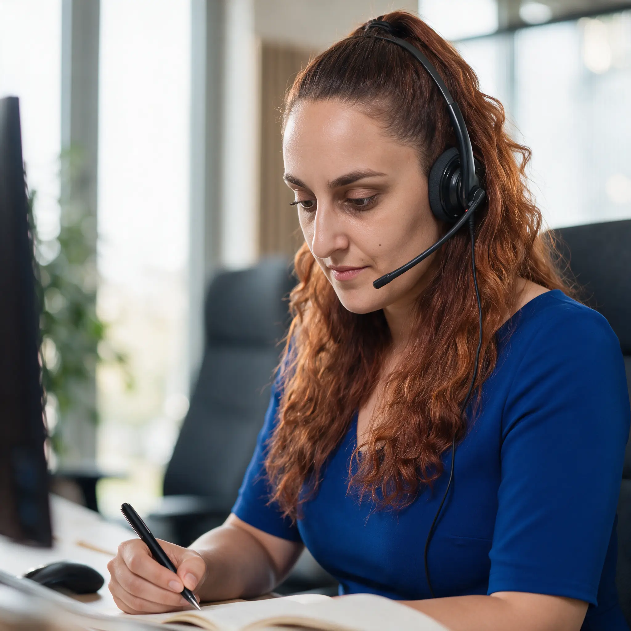 Operátorka CreditCall během retenčního hovoru
